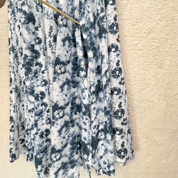 Japna Maxi Dress Women Size Medium Strapless Ruffle Tie Dye Tassel Boho Beach - Picture 8 of 12